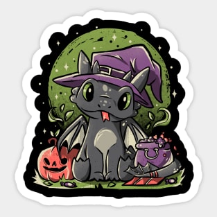 Fury Halloween  - Cute Dragon Cartoon Gift Sticker